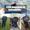 Miniatyrbild 5 av 5: Båtmotoröverdrag, 420D Utombordsmotor Skyddande Överdrag med UV-Beläggning, Vattentätt Överdrag för Utombordsmotor utomhus (60-100 PS)