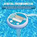 Miniatyrbillede 4 af 5: Flydende solcelledrevet digitalt pooltermometer - Elektronisk pooltermometer - Flydende soltermometer - med LCD-display - til udendørs og indendørs pool