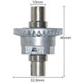 Pikkukuva 4 / 5: Kauko-ohjattavan auton metalliero 55-ZJ06A 9125 9155 9156 Xinlehong 1/10 1/12 varaosiin