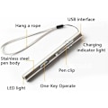 Miniatyrbilde 2 av 5: Pakke med 3 sykepleierpennelys Medisinsk pennelys USB-oppladbar LED-lommelykt Lommelykt i rustfritt stål for leger Studenter Leger