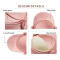Miniatyrbilde 5 av 5: Dumpling Maker, Empanadas Press Mold Maker Set med Deigkutter, Dumpling Mold Set og Cutter for Pierogi, (Rosa)
