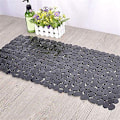 Miniatyrbilde 1 av 5: Pebble Badematte for Badekar Teppe Sklisikkert Badekar Dusj (Brun)