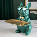 Miniatyrbillede 3 af 5: Dekoration, Bulldog Skulptur, Dekoration med Opbevaringsfunktion, Velegnet til Hjem og Soveværelse