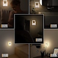 Miniatyrbilde 2 av 5: Nattlys, LED-nattlys med skumring til daggry-sensor, nattlampe for barnerom, soverom, gang, EU-plugg varm hvit