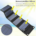 Miniatyrbilde 3 av 5: 70W Foldable Solar Panel Charger med 5V DC Output (10 Connectors) og USB Port, Portable Power Station