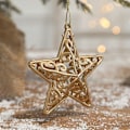 Miniatyrbild 5 av 5: Julgransprydnader Guld Festtillbehör Julstjärnor Ornament Flash Hängande Stjärnor Retro Juldekoration
