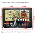 Miniatyrbild 4 av 5: PA-80D 12V Universal 1000W Förstärkarkort Mono Biljudsförstärkare Kraftfulla Bas Subwoofers Förstärkare