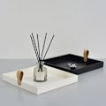 Miniatyrbillede 5 af 5: Kreativ firkantet PU læder serveringsbakke