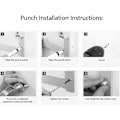 Miniatyrbillede 4 af 5: Aluminium Papirholder, Vægmonteret Hjemmebadeværelse Toiletpapirholder Opbevaringshylde, Sort