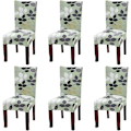 Miniatyrbild 1 av 5: Set med 6 Universal Stretch Stolsöverdrag för Matstol Grön
