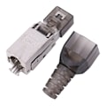 Miniatyrbilde 2 av 5: 10 stk RJ45 skjermet verktøyfri Cat 7 termineringsplugg Cat7 plugg/Cat7 kontakt modulære kontakter 23/24AWG-grå