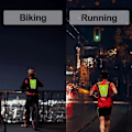 Miniatyrbilde 4 av 5: LED-signallysveske, LED-signallysvest, oppladbar refleksveske med retningsindikator