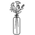 Miniatyrbillede 1 af 5: Vase Vægdekoration Køkken Soveværelse Badeværelse Vægdekoration Elskere Housewarming C