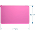 Miniatyrbillede 2 af 5: Pink Hundeskål Måtte, SiliCone Kattefoder Måtte FDA Standarder, Vandtæt og Skridsikker, 47 x 30 cm -