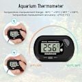 Miniatyrbillede 2 af 5: LCD Digital Akvarietermometer med Sugkopper og Vandafvisende Sonde til Akvarium, Reptilterrarium (2 stk.)