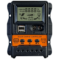 Miniatyrbillede 1 af 5: 30A Solcelle Laderegulator 12V24V Solpanel Batteri Regulator Auto Regulator 2 USB LCD Display Ladning Aflader