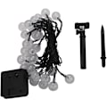 Miniatyrbillede 1 af 5: 30 LED-kugle LED-ringlys sollampe LED-lyskæde sol-fe-lys julehaveguirlander dekoration til udendørs