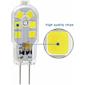 Miniatyrbillede 2 af 5: G4 LED 3W pære, 200LM, AC/DC12V, 25W ækvivalent halogenpære, hvid 6000K, SMD 2835 LED pære 360 strålevinkel til indendørs loft køkken L