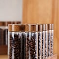Miniatyrbillede 5 af 5: Enkelt Dosis Kaffe Bønne Opbevaringsrør Kaffe Bønne Kælder Træ Display Stativ og Tragt Tilbehør til