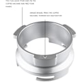 Miniatyrbilde 3 av 5: 58MM Aluminiumslegering Roterende Spenne Pulverring for Kaffe Pulver Mottakende Ring Kaffe Pulver Mottakende Ring