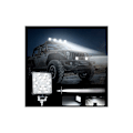 Miniatyrbilde 3 av 5: Par 4” Traktor LED Arbeidslys 300W 12000LM 6000K 4x4 LED Frontlys IP67 Motorsykkel LED Ekstra Lys Kvadratisk 8D Linse Ekstremt Høy Lysstyrke