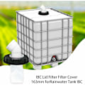 Miniatyrbillede 3 af 5: 45° IBC Dækfilter, 163 mm Nylon Regnvandsfilter, Vaskbart med Dæk til IBC Regnvandsbeholder DN 150