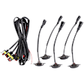Miniatyrbillede 1 af 5: 5 stk. LED-forlygter til bilgitter passer til Durango 2011-2021 gitter LED gule lys sort linse
