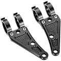 Miniatyrbilde 1 av 5: 41mm Motorsykkel Frontlyktfeste Brakett Aluminium Legering Svart For Gaffelrør M10 Hull