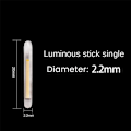 Miniatyrbilde 4 av 5: 200 stk Fiskeflyte Fluorescerende Stick Lyspinner LED Mørke Pinner Tilbehør 2,2 mm