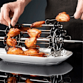 Miniatyrbillede 5 af 5: Grillspyd i metal til grill, grillspyd i rustfrit stål til rotisseri, grillspyd til ovn, grillspyd til varmluftsfriture