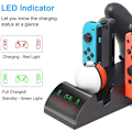Pikkukuva 4 / 5: Monitoiminen 8-in-1 langaton latausasema peliohjaimen lataukseen Switch Joy Con / Pro / Wizard Ball -ohjaimille