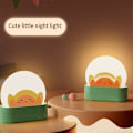 Miniatyrbillede 5 af 5: Natlampe, sød Kawaii-dekoration til soveværelsesseng, genopladelig LED-toastbrød med timer og justerbar lysstyrke
