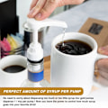Miniatyrbillede 5 af 5: 10 stk. Kaffe Mælke Te Dispenser Sirup Pumpe Væske Dispenser til Sirup Dispenser Pumpe Køkkenredskaber, Sort