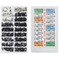 Miniatyrbilde 2 av 5: 355 stk. PC-skruer assortert sett M2 M3 M2.5 Datamaskinskruer HDD M.2 SSD-skruer for bærbar PC Universell datamaskinreparasjon