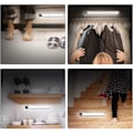 Miniatyrbillede 5 af 5: 72 LED Skabslys, Trådløs LED-Stribelys, USB Genopladelig Induktionsnatlys, Skablys Bevægelsessensor Skabbelysning til Sengen Køkken