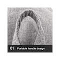 Pikkukuva 5 / 5: Laiska sohvanpäällinen täyttämätön nojatuolin päällinen papupussi pouf papupussi sohvanpäällinen kodin tarvikkeet vaaleanharmaa