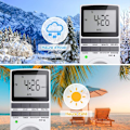 Miniatyrbillede 4 af 5: Digital programmerbar stikkontakt, ugentlig digital timer med LCD-display, 12H/24H/7 dage elektrisk stikkontakt timer, energibesparende til husholdningsapparater (1