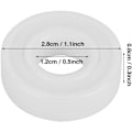 Miniatyrbild 4 av 5: 6001-2RS Kullager, ZrO2 Högprecision Keramisk Kullager 12 x 28 x 8 mm / 0,5 x 1,1 x 0,3 tum Vit Kullager 1 Pack