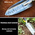 Miniatyrbilde 5 av 5: Hagespade i rustfritt stål for planting, omplanting, luking, flytting
