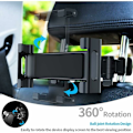 Miniatyrbild 4 av 5: Biltabletshållare, tablethållare för bil Universal nackstöd Auto Rotation 360° Justerbar storlek 6-12 tum för iPad 2/3/4 / Mini/Air, Samsung Galaxy T