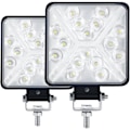 Miniatyrbilde 1 av 5: 1 Par LED Traktor Arbeidslys 48W 8000LM 6000K LED Frontlys 4x4 IP67 Ekstra LED Lys Motorsykkel Kvadratisk 8D Linse