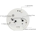 Miniatyrbild 4 av 5: Barnklocka Analog Pojke Flicka Tyst Batteridriven Bordsur Klockor Icke-Tickande Sängbord Stor Ljusfunktion för Sovrum Kontor (Blå-3)