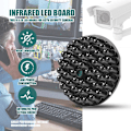 Miniatyrbillede 4 af 5: Infrarød IR LED-kort 940nm 48stk IR LED'er usynlige om natten, ingen eksponering belysningspanel til CCTV-tilbehør IR-illuminator
