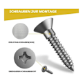 Miniatyrbilde 5 av 5: Premium rustfrie stålklosser for Worx Landroid gressklipper modell S/M Tykkelse 2mm, Forbedret trekkraft - Polert avgrading - Hjuldiameter: 205mm