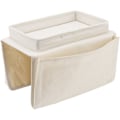 Miniatyrbilde 1 av 5: Folding Arm Sofa Tray Oppbevaringsholder 600D Oxford Stoff Bord Sofa Sidelommer