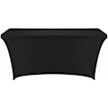 Miniatyrbillede 2 af 5: Spandex Stretch Spandex Dug til Bryllup Fest Banket Sort 8 Ft