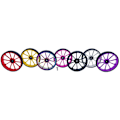 Miniatyrbild 3 av 5: Hopfällbar cykel Easy Wheel för Brompton/Birdy CNC Aluminiumlegering Easy Wheel Ultralätt Vattentät Lager Push Wheels, Guld