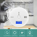 Miniatyrbild 4 av 5: Koldioxiddetektorlarm CO-detektorlarmgivare med LCD-display Minnesfunktion Batteridriven för hem Sovrum Vardagsrum Fabrik Hotell
