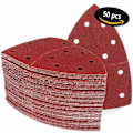 Miniatyrbillede 4 af 5: │ 50 stk. │ 11 huller │ 105 x 152 mm │ korn 100 │ til flere slibemaskiner │ Slibeark │ Slibepapir