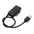 Miniatyrbillede 2 af 5: SATA7P+6P til USB2.0 til bærbar ekstern optisk drev kabinet USB SATA datakabel Easy Drive kabel 30cm til bærbar CD-ROM
